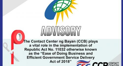 contact center ng bayan advisory 0